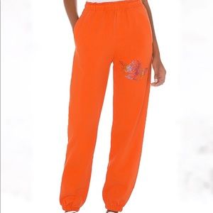 Boys Lie Orange Sweatpants Size S